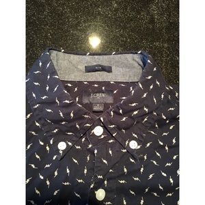 J Crew Lightning Slim Fit Button Up